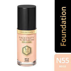 Max Factor Facefinity bottle cap for secure, mess-free application.