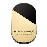 Max Factor Facefinity Compact SPF20 Crystal Beige 10g swatch showing natural coverage