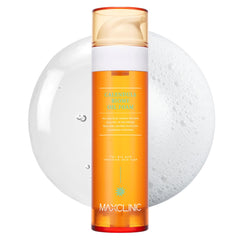 MaxClinic Calendula Biome Oil to Foam bottle pour shows soothing, gentle cleanse.