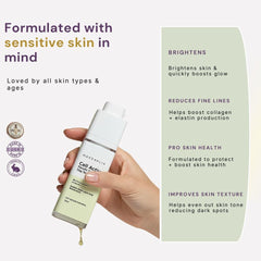 MAXDAHLIA serum texture swatch demonstrates quick absorption and light hydration