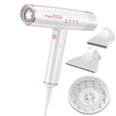 Maxfoxe hair dryer foldable design for easy travel and storage.