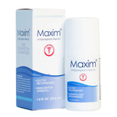 MAXIM clinical strength antiperspirant bottle shown for all-day dryness