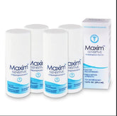 MAXIM Sensitive roll-on bottle 4-pack offers reliable protection for sensitive skin.