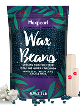 Maxpearl wax beads refill bag close-up, premium resin-based formula for at-home waxing