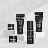 MAXXED Face Wash with activated charcoal for oil control and clean skin.