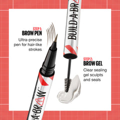 Maybelline Build-A-Brow 2-in-1 kit in action for quick definition.