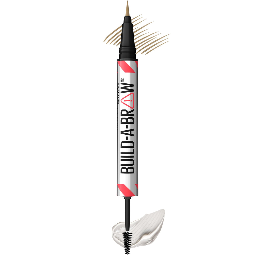 Maybelline Build-A-Brow pen with precision strokes for natural brows.