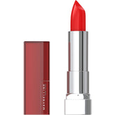 Maybelline Color Sensational lipstick nude swatch shows creamy finish for everyday lips