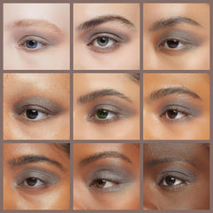 Maybelline Expert Wear Eyeshadow Chic Naturals 250s, open compact showing crease-proof shade.