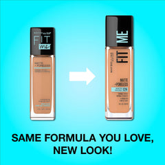 Maybelline Fit Me micro-powders close-up showing oil absorption.