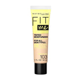 Maybelline Fit Me tinted moisturizer bottle dispense for easy, breathable coverage