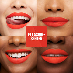 Maybelline Super Stay Matte Ink long-wear formula provides transfer-proof lip color.