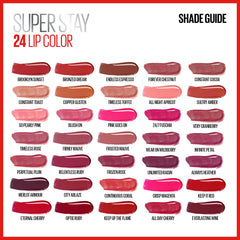 Maybelline SuperStay 24 ultra-conditioning balm seals moisture on lips.