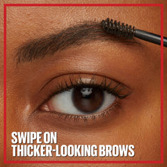 Maybelline Tattoo Studio Brow Styling Gel waterproof performance tested on brow area.