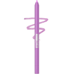 Maybelline Tattoo Studio Lavender Lights swatch showing vibrant color and precise definition