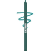 Maybelline Tattoo Studio Eyeliner Tealtini swatch showing vibrant pigment for bold looks