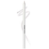 Maybelline TattooStudio polished white pencil close-up for bright-eyed definition.