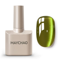 MAYCHAO cat eye gel polish Aurora Green bottle for home use and display