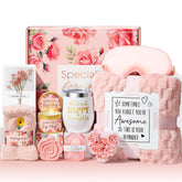 MAYICIVO rose spa gift box with plush blanket ideal for cozy evenings.