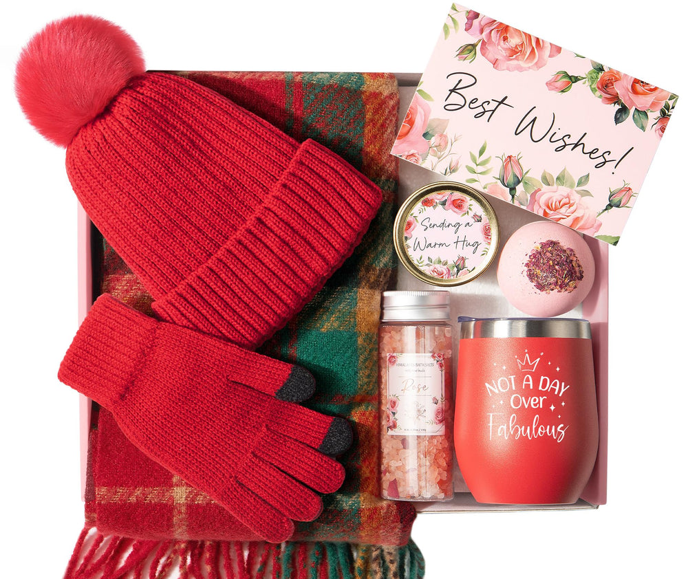 MAYICIVO rose candle in spa gift set for a tranquil bath.