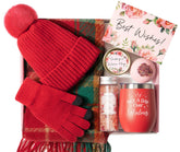 MAYICIVO rose candle in spa gift set for a tranquil bath.
