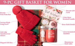 MAYICIVO warm knit beanie with plush pom for chilly days.