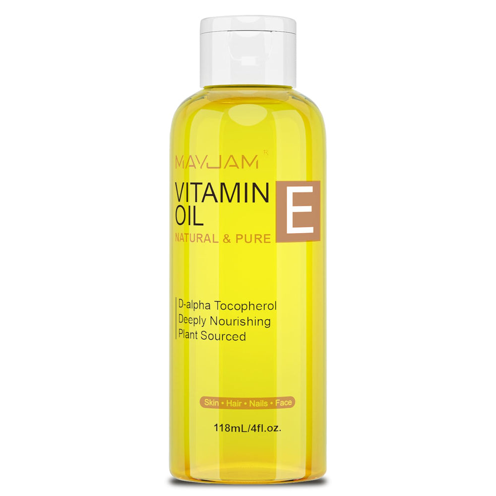 MAYJAM Vitamin E Oil 4oz bottle for daily skin nourishment