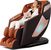 Mazzup 4D massage chair front view, sleek home wellness design