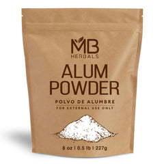 MB Herbals Alum Powder in kraft bag for multipurpose cosmetic and craft uses