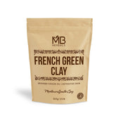 MB Herbals French Green Clay jar shows pure Montmorillonite for oil control and pore detox