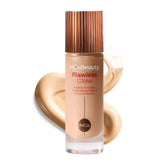 MCoBeauty Flawless Glow bottle highlights instant radiance for a dewy complexion