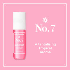 MCoBeauty Fragrance Mist No.7 bottle on shelf signals a versatile, wearable fragrance option.