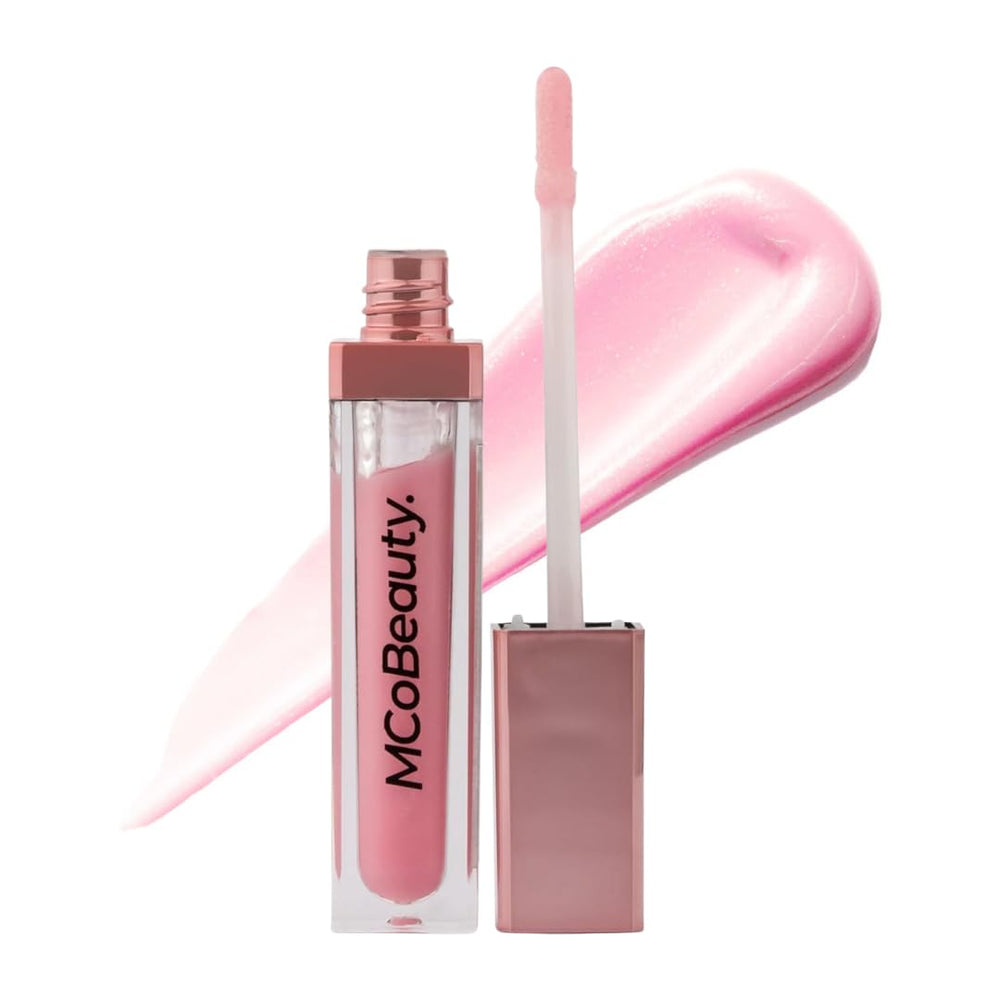 MCoBeauty Lip Lights Shine Gloss Marshmallow pump for easy on-the-go application.