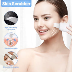 MCWDOIT skin scrubber disc close-up aids debris removal.