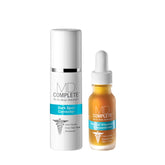 MD Complete Dark Spot Corrector bottle suggests brighter, more even skin.
