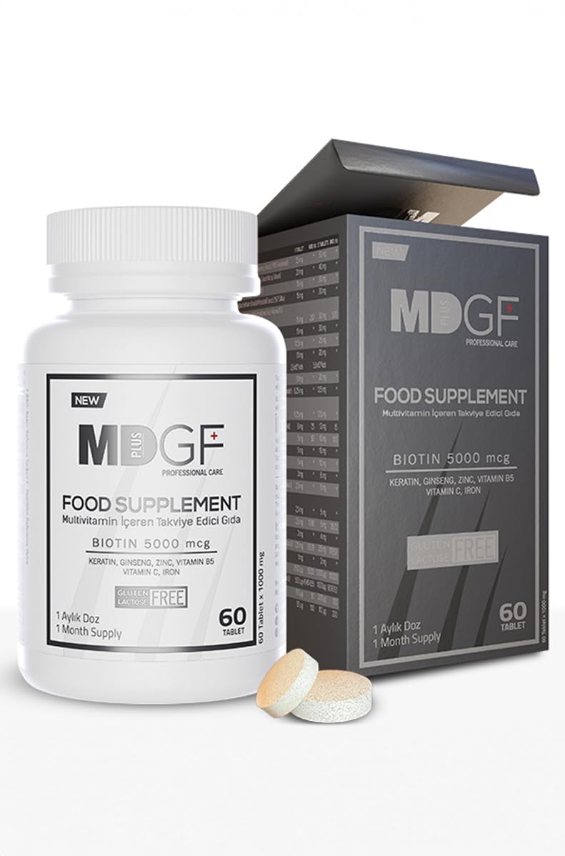 MD Plus Bio hair multivitamin bottle for daily hair support