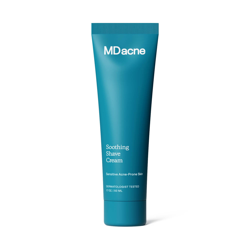 MDacne shaving cream soothing foam for acne-prone skin during shaving