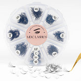 MDC LASHES Promade 1000-count fans ready for fast, voluminous lash sets.