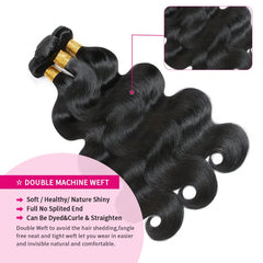 MDL 12A Body Wave Bundles natural-color option for daily wear.