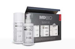 MD Plus Bio regrowth serum bottle for scalp nourishment and potential thinning support.