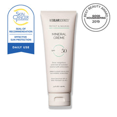 Texture application of MDSolarSciences Mineral Creme Sunscreen SPF 50 demonstrates blendable finish