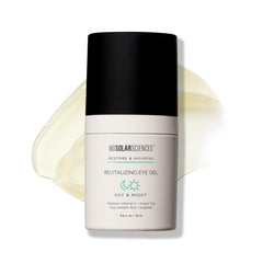 MDSolarSciences Revitalizing Eye Gel bottle close-up with fragrance-free soothing formula
