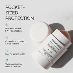 MDSolarSciences cheek application shows natural matte finish.