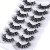 Mebver 8D lashes cat-eye close-up, lightweight and fluffy.