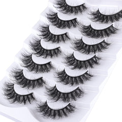 Mebver 8D lashes cat-eye close-up, lightweight and fluffy.