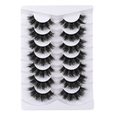 Mebver cat eye lashes 8D fluffy faux mink for a natural fluttery look.