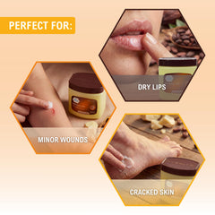 MED PRIDE Cocoa Butter Petroleum Jelly hand application demonstrating daily moisturization