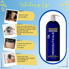 Bioclenz Shampoo ingredients bottled highlights a plant-based formula