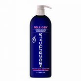 Mediceuticals Folligen shampoo bottle front view promotes gentle cleansing.