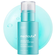 Medicube Azelaic Acid Exosome Shot Serum 2000 bottle pump calms redness and refines texture.